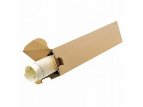 Verzendkoker Bruin Enkele Golf FSC Driehoekig 700x70mm 20 Stuks