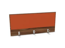 opzetpaneel bureau aanbouw achter NP-tiepolo nut BN3012-oranje 1200mm