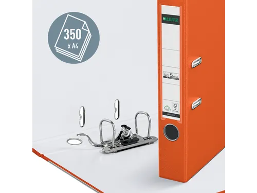 Ordner Leitz 1015 A4 50mm PP oranje