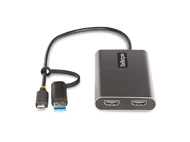 USB-C naar Dual-HDMI Adapter 4K 60hz