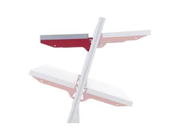 legbord,v. paktafel,BxD 1000x400mm,draagverm. 25kg,draagarmen,staal