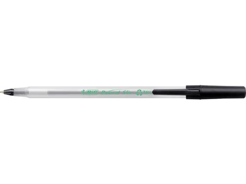 Balpen Bic Ecolutions round stic medium zwart