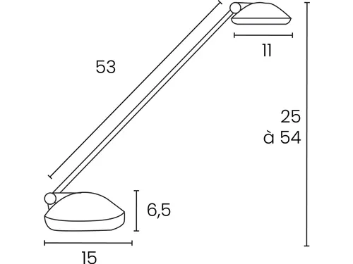 Joker oceanis bureaulamp LED blauw