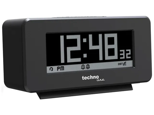 Wekker Technoline WT 295 120x57x45mm zwart