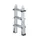 multifunctionele telescoopladder,4x3,sporten,balk L 1,95-3,1m