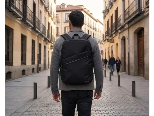 rugzak Madrid 14 l 15,6 inch zwart