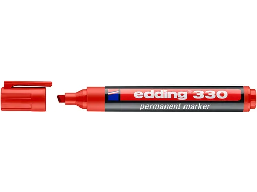 Viltstift edding 330 schuin 1.5-5mm rood