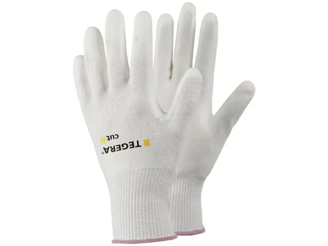 Tegera 432 snijbestendige handschoenen, wit, maat 7, per 12 paar