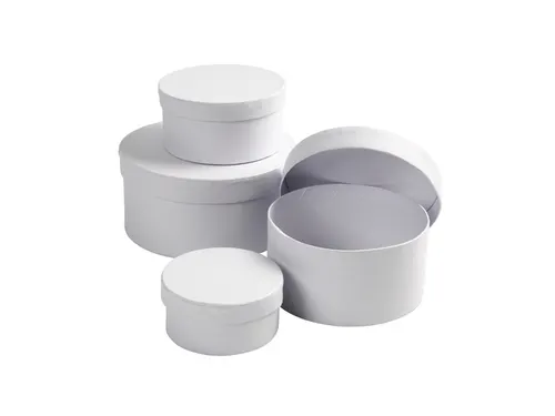 Doos Creativ Company rond Ø 8, 10, 12, 14cm, hoogte 4, 5, 6, 7cm 4 st