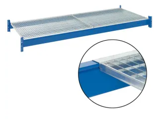 roosterlegbord,v. palletstelling,BxD 2700x800mm,vakl. 3000kg,ingelegd - 2