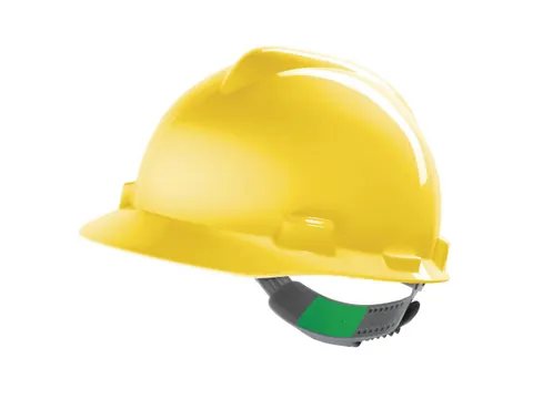 MSA V-Gard GV121 veiligheidshelm, HDPE, niet geventileerd, geel, per s