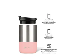Thermosbeker Les Artistes Paris reisbeker 350ml Split Roze - 3
