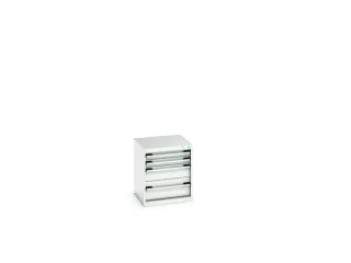 ladekast HxBxD 600x525x525mm 4laden romp RAL7035 front RAL7035 - 7