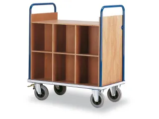 Dossierwagen 200kg 1230x1100x650mm 980x610mm 2x6 Vakken - 1