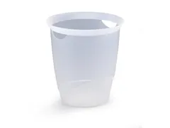 Papiermand 16 Liter Trend Transparant Wit