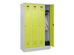 locker,HxBxD 1950x1200x500mm,4vak,vak B 300mm,cil.-slot,sokkel