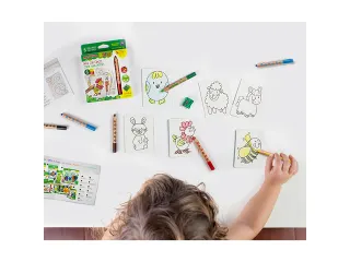 Baby kleurpotloden set van 6 stuks plus puntenslijper - 5