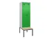 locker met bank,voor scheiding van kleding,HxBxD 2120x600x815mm,2vak