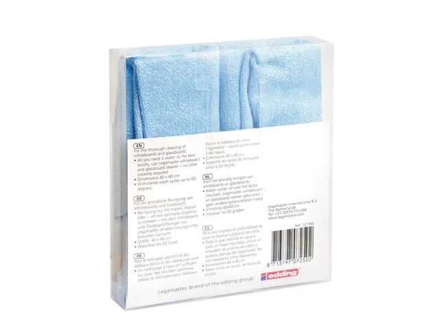 Microvezeldoek Legamaster 40x40cm 2 stuks