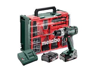 Accu-klopboormachine set 18V 2 x 2AH Li-Power, Acculader SC 30, Kunsts - 1