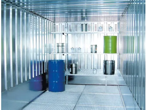 roosterstelling,v. container voor gevaarlijke stoffen,BxD 2600x500mm