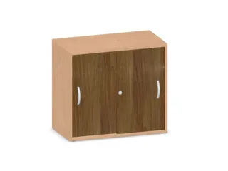 schuifdeurkast,HxBxD 720x800x430mm,decor romp beuken,decor front noten - 1