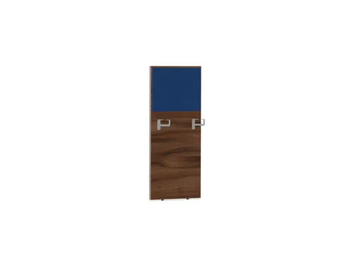 baliepaneel bureau aanbouw rechts NP-tiepolo nut BN6016-blauw 600mm