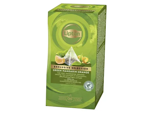 Thee Lipton Exclusive groene thee mandarijn sinaasappel 25 pramidezakj