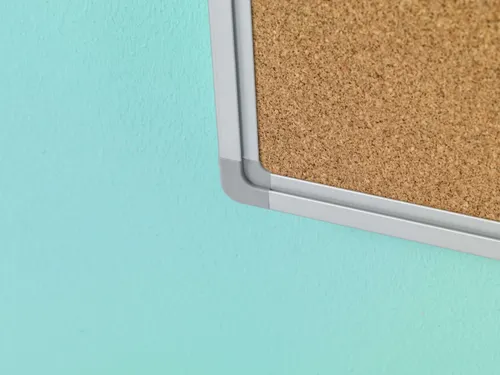 Smit Visual Prikbord 45x60cm perskurk Softline profiel 16mm bruin