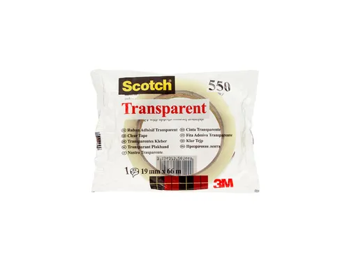 Plakband Scotch 550 19mmx66m transparant