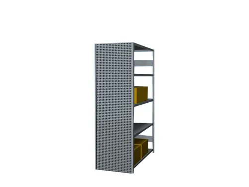 zijwand,v. inhaakstelling,HxD 2000x600mm,verzinkt,perforatieplaat