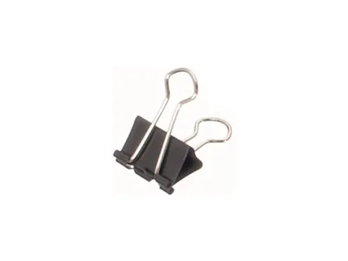 Papierklem MAUL 213 foldback 13mm capaciteit 4mm zwart