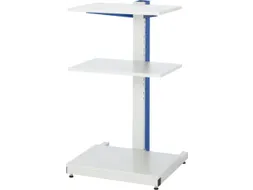 pc-station,HxBxD 1140x650x650mm,3legb.,niveaus lichtgrijs