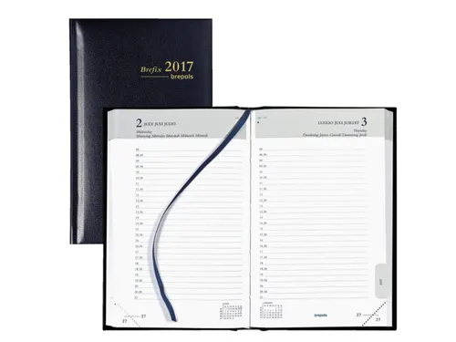 Agenda 2027 Brepols Brefix Lima 1dag/1pagina zwart