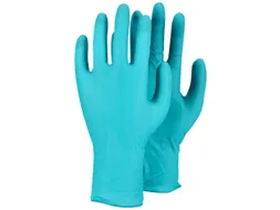 Tegera 84510 nitril wegwerphandschoenen groen maat 7, doos 10x10stuks