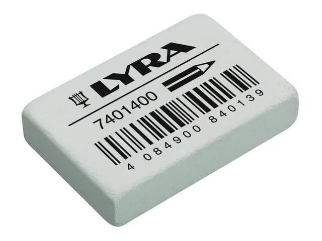 Gomme LYRA India Rubber blanche boîte 40 pièces