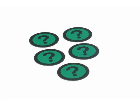 Impressiemagneetfolie Vraagteken Groen Ø50mm x 0,85mm