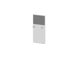 baliepaneel,v. bureau,aanbouw links,B 600mm,Bl-wit,BN8078-grijs
