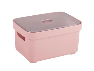 Sigma Home opbergbox 2,5L roze - 17,7x12,8x9,3cm - 5