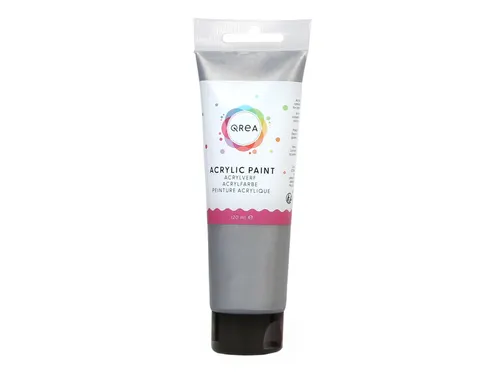 Acrylverf Qrea 120 ml zilver