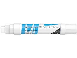 Acrylmarker Schneider Paint-It 330 15mm wit - 5