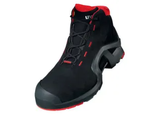 Uvex 8517.2 hoge S3 veiligheidsschoenen, SRC, ESD, zwart/rood, maat 39 - 1