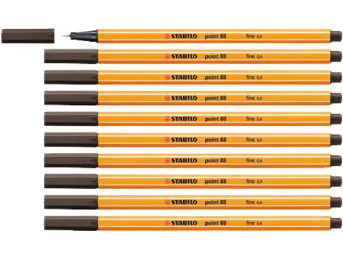 Fineliner STABILO point 88/65 fijn amber
