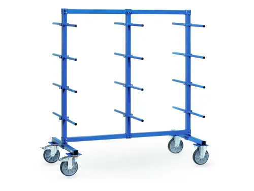 Draagarmwagens 4626-1 Dubbelzijdig 500kg 2000x800mm Ral5007 Pvc Slang