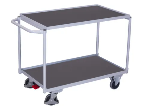 tafelwagen,draagverm. 250kg,2etage(s),laadvl. LxB 835x490mm,houtetage