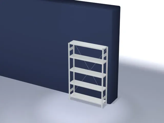 systeemstelling,grondveld,HxBxD 2000x1360x335mm,vakl. 200kg