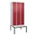 locker met bank,HxBxD 2120x900x815mm,3vak,vak B 300mm,draaigrendel