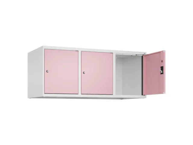 opzetkast,v. locker,3vak.,vak B 400mm,HxBxD 500x1200x500mm
