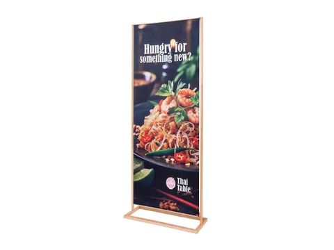 Banner Stand Rustiek 85x200cm Beukenhout Frame