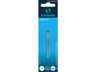 Balpenvulling Schneider Express 56 M 2 stuks op blister zwart - 1